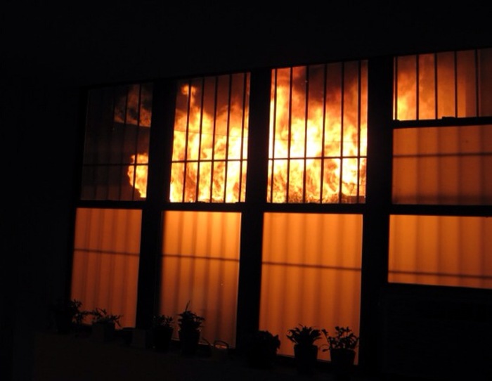 Taken by Liz from inside her apartment