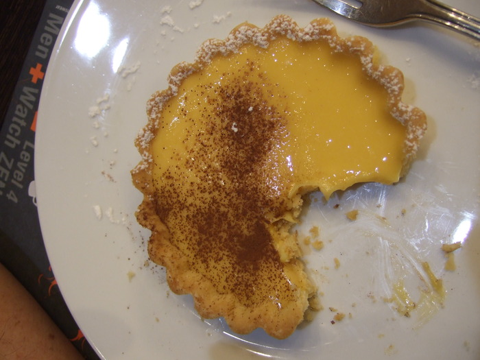 A lemon tart