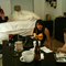 double fisting tea & beer on wall street with some ladies 